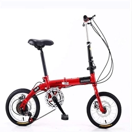 Generic vélo Vélo de ville pliable – Petite roue, vélo ultra léger et portable pour adulte avec vitesse variable et double frein à disque – Idéal pour hommes, femmes, étudiants et enfants