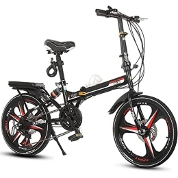  Vélos pliant Vélo de Ville Pliant de 20 Pouces, Pliable avec système de Pliage Rapide, Petit vélo Pliant Unisexe en Acier au Carbone, Vitesse Variable à 7 Vitesses, vélo de Ville Portable