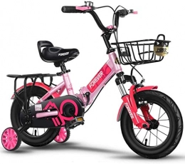 NOLOGO vélo Vélo for Enfants Shock Absorber vélos Boy Pliant 4-5-6-7-8 Ans Baby Girl, Taille: 14 Pouces (Color : 2, Size : 16in)