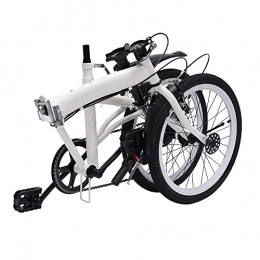 Bathrena vélo Vélo pliable de 20 pouces en acier au carbone - Système de 6 vitesses - Double frein en V - Pour adulte - En métal léger - Pour changement de vitesse en continu