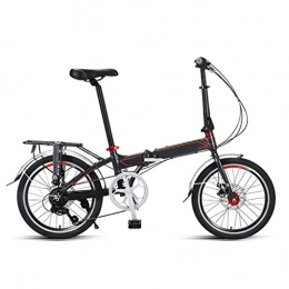LXJ Vélos pliant Vélo Pliant, Cadre en Alliage D'aluminium De 20 Pouces, Vélo De Banlieue Léger Ajustable, Adapté Aux Hommes, Femmes Et Adolescents Adultes