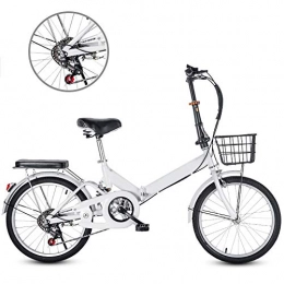 KJHGMNB vélo Vélo Pliant, Ultra-Léger À Vitesse Variable À Vitesse Variable Damping Vélo, 6 Vitesses À Vitesse Variable En Alliage D'aluminium, Armature En Acier Haute Teneur En Carbone Poids Léger Au Volant