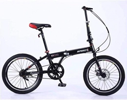 NOLOGO vélo Vélo Vélo Pliant Les Enfants de 16 Pouces léger Femmes Adulte vélo Ultra léger Portable étudiant de vélos (Color : Black)