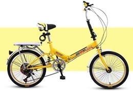 NOLOGO vélo Vélo Vélo Pliant vélo for Adulte-Choc Absorber vélo étudiant Bicyclee Ultraléger en Acier au Carbone