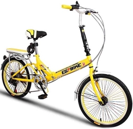 NOLOGO vélo Vélo Vélos Pliable Ultra léger Portable vélo Pliant Mini Petite Vitesse de Roue Shock Absorption (20 Pouces / 16 Pouces), Taille: 16 Pouces (Color : 4, Size : 16in)