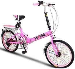 NOLOGO vélo Vélo Vélos Pliable Ultra léger Portable vélo Pliant Mini Petite Vitesse de Roue Shock Absorption (20 Pouces / 16 Pouces), Taille: 16 Pouces (Color : 7, Size : 20in)