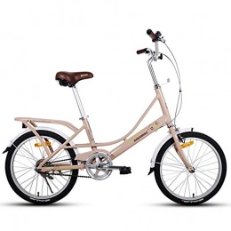  Vélos pliant Vélos pliants 20"pour Adultes vélo Pliant léger avec Porte-Bagages arrière vélo Compact Pliable à Une Vitesse Cadre en Alliage d'aluminium