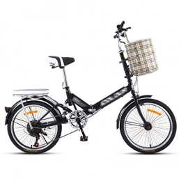 Vélos pliants vélo Vélos pliants Vélo de Sport Vélo de Sport Pliable Portable Petit vélo de Roue Vélo Adulte Ultra léger à Vitesse Variable (Color : Black, Size : 155 * 10 * 114cm)