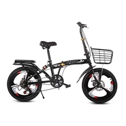 WEHOLY vélo WEHOLY Vélo Pliant vélo Shift vélo Pliant 20 Pouces Pliant Facile à Transporter Voiture Adulte, Noir