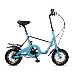 WEHOLY vélo WEHOLY Vélo Vélo Pliant 12 Pouces vélo étudiant Hommes et Femmes Mini Adulte Petite Roue vélo, Bleu