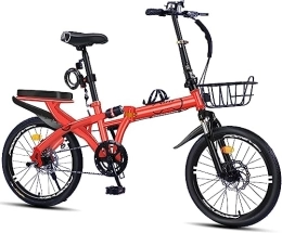 WOLWES Vélos pliant WOLWES Vélo Pliant pour Adulte, vélos pliants, Poids léger Hommes Femmes en Acier au Carbone réglable en Hauteur vélo Pliant B, 20in