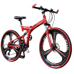 NHLBD Vélos pliant Worth having - Vélo de montagne à 21 vitesses pliable, freins à double disque, vélo de vélo de villégiature Vélo Portable Ville Étudiant adulte, Racing Vélo extérieure Convient à la hauteur 150-17 0CM