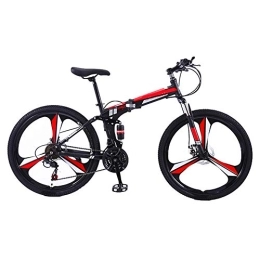 WYZDQ vélo WYZDQ Adulte VTT Double Frein à Disque à Vitesse Variable de Bicyclette 8 Secondes Rapide Pliage et Rangement Pratique, 21 Speed