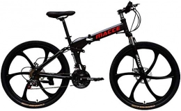 xiaoxiao666 vélo xiaoxiao666 Vélos de Montagne Sport Pliables 26 Pouces vélos pliants vélos de Course vélo Adulte Variable 21 Vitesses vélo de Montagne Tout Suspendu vélo de jeunesse-26, 0 Pouces_Noir