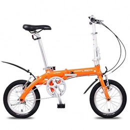 ZHTY vélo ZHTY Mini vélos pliants, vélo de Banlieue Urbain Portable léger en Alliage d'aluminium de 14", vélos de Montagne Pliables à Une Vitesse Super compacts