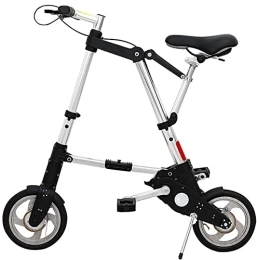 ZLYJ vélo ZLYJ Vélo Pliant 10 Pouces, Vélo Pliant en Aluminium Léger, Vélos Pliants, Vélo De Ville, Système De Pliage Rapide, Vélo Étudiant Portable Ultra-Léger pour Adultes Black