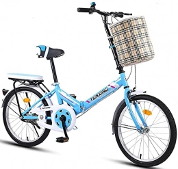 ZLYJ vélo ZLYJ Vélo Pliant Adulte Vélo Pliant 20 Pouces Vélo Pliable À Vitesse Variable pour Hommes, Excursion D'équitation en Plein Air Adaptée C, 20 in