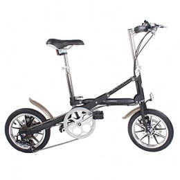 ZPEE Vélos pliant ZPEE 7 Vitesses Vélos Pliables pour Adultes, 16inch Mini Ultra-lumière Vélo Pliable pour City Riding, Aluminium Frein à Disque Vélo De Banlieue