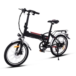 AMDirect vélo AMDirect VTT E-vélo pliant 20 pouces électrique Pedelec avec batterie au lithium (250W, 36V) chargeur circuit Hub Shimano à 7 vitesses