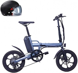 CASTOR Vélos électriques CASTOR Vélo électrique Vélos électriques 250W pour Adultes, 36V 13Ah Alliage d'aluminium Vélos Vélos All Terrain, Batterie de 16"Lithoxion Amovible Vélo de Montagne, Bleu