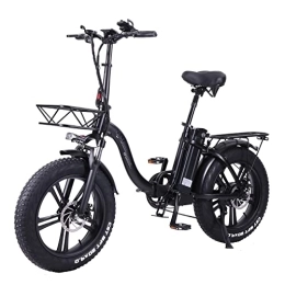 CMACEWHEEL vélo CMACEWHEEL Y20-NEW Roue Intégrée Vélo De Montagne 7 Vitesses Vélo Électrique 20 Pouces Pliant Ebike Double Frein À Disque (17Ah + 1 Batterie Rechange)