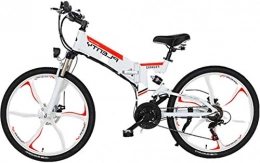 Clothes vélo Commuter City Road Bike, Vélos électriques pliants for adultes, Hommes Mountain Bike, en alliage de magnésium E-Bikes Vélos Tout Terrain, 24 " / 26" 48V 480W amovible au lithium-ion de vélos Ebike, for