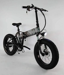 COUYY vélo COUYY Adulte Hommes électrique Pliant VTT, en Alliage d'aluminium de Neige E-Bikes, 48V 10Ah Batterie au Lithium pour, 7 Vitesse Étudiant Vélo électrique