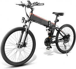 COUYY vélo COUYY Pliant E-Bike, vélo électrique 26 Pouces 48V 350W 10.4Ah, électrique Pliant VTT 21 Vitesse