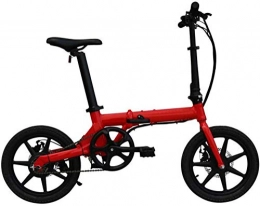 COUYY vélo COUYY Vélos électriques pour Adultes avec Shock Damper, Urban Commuter Pliant vélo électrique pour l'entraînement Sports de Plein air Cyclisme et Le navettage, Rouge