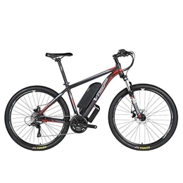 D&XQX vélo D&XQX VTT électrique (26-29 Pouces), avec Grande Amovible Capacité Lithium-ION (36V 250W), vélo électrique 24 Speed ​​Gear et Trois Modes de Travail, Rouge, 26 * 17in