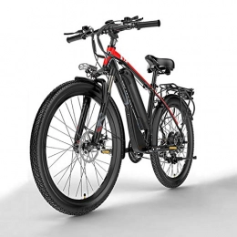 DULPLAY vélo DULPLAY Électrique Vélo, 48v 1000w Électrique VTT, 4.0 Pneu Gras Vélo, Luxe Plage Et-vélo électrique pour Unisexe Rouge