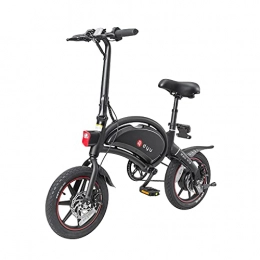 Dyu vélo DYU Vélo Électrique Pliable, Jusqu'à 25km / h, Vitesse Réglable 14“ E-Bike, 250W / 36V Rechargeable Batterie Li-ION, Adulte Unisexe