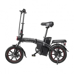 Dyu vélo DYU Vélo Électrique Pliant, 14" City E-Bike Adulte Pliant, Puissant Moteur 350W, Vitesse jusqu'à 25 km / h, 20km la Longue Portée, Amovible 36V 6.0Ah Batterie Lithium Rechargeable