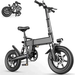 Generic vélo Ebikes, Vélo Électrique Pliant 15.5Mph Vélos Électriques en Alliage d'Aluminium pour Adultes avec 16