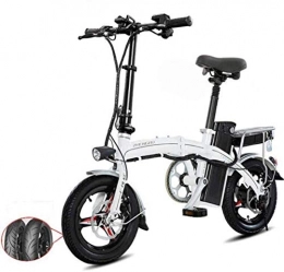 REWD Vélos électriques en Aluminium lger Pliant E-vlo avec des pdales d'alimentation Assist et 48V au Lithium-ION vlo lectrique avec 14 Pouces Roues et 400W Hub Moteur