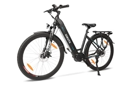 ESKUTE vélo ESKUTE Polluno Pro Vélo Assistance Électrique Ville 28” Moteur Central Bafang 250W Batterie Lithium-ION Cellules Samsung 36V 14.5AH Amovible Dérailleur 9 Vitesses Frien Disque VTC Adulte