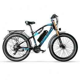 Extrbici Vélos électriques Extrbici E-Bike à Suspension complète avec Batterie Lithium-ION 17A 48V, Vitesse Maxi de la Moto 40km / h