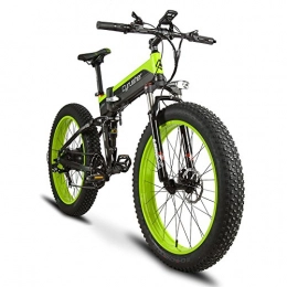 Extrbici vélo Extrbici Vlo Tout Terrein Pliable lectrique Homme XF690Plus VTT Pliant lectrique en Alliage dAluminium 48V 500W 10A Ecran LCD Pas 5 dAssistance lectrique (Vert Noir)