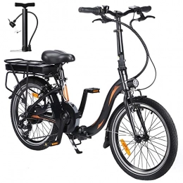 Fafrees vélo Fafrees Vélo électrique pliable de 20 pouces, 250 W, 36 V, 10 Ah, vitesse maximale de 25 km / h, convient pour les femmes et les adultes