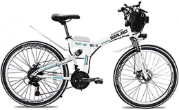 Fangfang vélo Fangfang Vélos électriques, 26 Pouces électrique VTT, Pliable et Mobile 48V 500W 13Ah Lithium-ION, Frein à Disque Hybride Reclining / Route, Adulte Cyclisme Vélo (Couleur: Blanc), Bicyclette