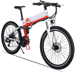 Fangfang vélo Fangfang Vélos électriques, 26" électrique for VTT Adultes, 500W Ebike vélo avec XOD Huile Frein 48V 12.8AH Amovible Batterie au Lithium 21 Vitesses Vitesse, Bicyclette
