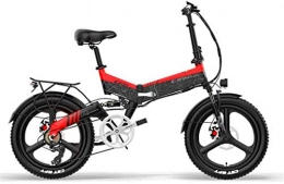 Fangfang vélo Fangfang Vélos électriques, Pliant vélo électrique for Adultes, 400W Moteur électrique Vélo / Commute Ebike 48V 10.4Ah / 12.8Ah Batterie Professional 7 Speed ​​Transmission Gears, 10.4Ah, Bicyclette