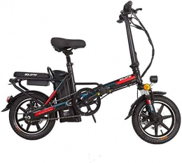Fangfang vélo Fangfang Vélos électriques, Vélo électrique for Adultes, vélos pliants e avec Grande Amovible Capacité Lithium-ION (48V 350W 8Ah) Capacité de Charge 120 kg, Bicyclette (Color : Red)