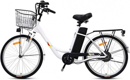 Fangfang vélo Fangfang Vélos électriques, Vélos électriques for Adultes, 24 Pouces vélo électrique 250W 36V 10Ah Amovible Batterie au Lithium vélo de Ville Convient for 155-185cm Personnes avec Panier, Bicyclette