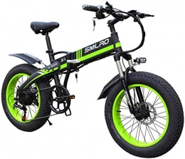 Fangfang vélo Fangfang Vélos électriques, Électrique Fat Tire Bike, 20" 350W Adulte électrique VTT, avec Amovible 48V 8Ah Batterie Lithium-ION, Gears 7 Professional Vitesse, Bicyclette (Color : Dark Green)