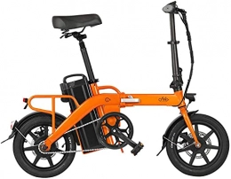 Fiido vélo FIIDO L3 Vélo électrique pliable pour adultes, 350 W 14" avec batterie amovible 48 V, 3 vitesses 7 vitesses, 36 km / h, 5 à 7 jours (orange)