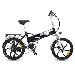 FZYE vélo FZYE 20 Pouces Vélos électrique, 48V10.4A pliants Bicyclette Affichage LCD Adultes Vélos Cadre Alliage d'aluminium Sports Loisirs, Noir