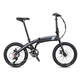FZYE vélo FZYE Portable Pliants Vélos Électriques, Pneu 20 Pouces Adultes Bicyclette Couple Maximum D'environ 50 N.M Sports Loisirs Cyclisme, Gris