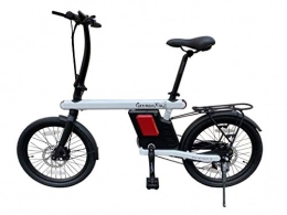 GermanXia vélo GermanXia Vélo électrique pliable 20" 19 kg, Urban 250 W, batterie Intube, frein à disque (blanc avec poignée d'accélérateur)