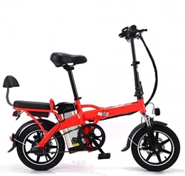 GJJSZ vélo GJJSZ Vélo électrique Pliant avec Batterie au Lithium-ION Amovible de 48 V 20 Ah, vélo électrique de 14 Pouces avec Moteur sans balais de 350 W